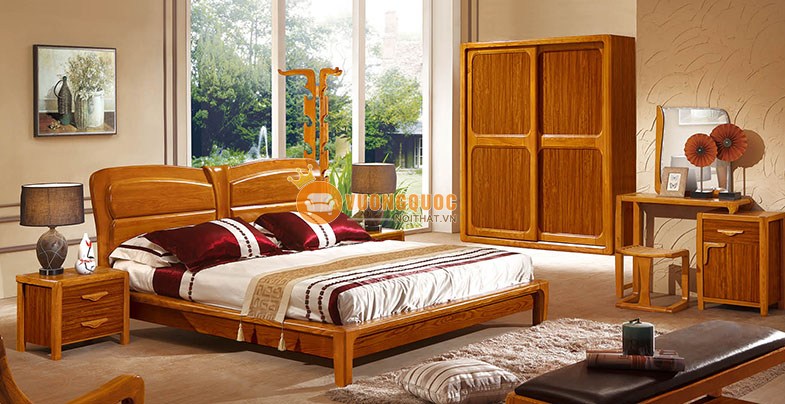 Một số bộ giường tủ phòng ngủ tại Hà Nội của Vương Quốc Nội Thất bán chạy nhất